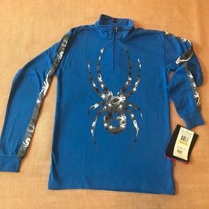 SPYDER Bugs on Bugs Cotton T-Neck, Kyd's M, NWT